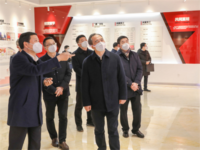 2023年1月，浙江省委常委、组织部长王成来球盟会体育集团调研企业党建、“未来工厂”、人才建设等工作